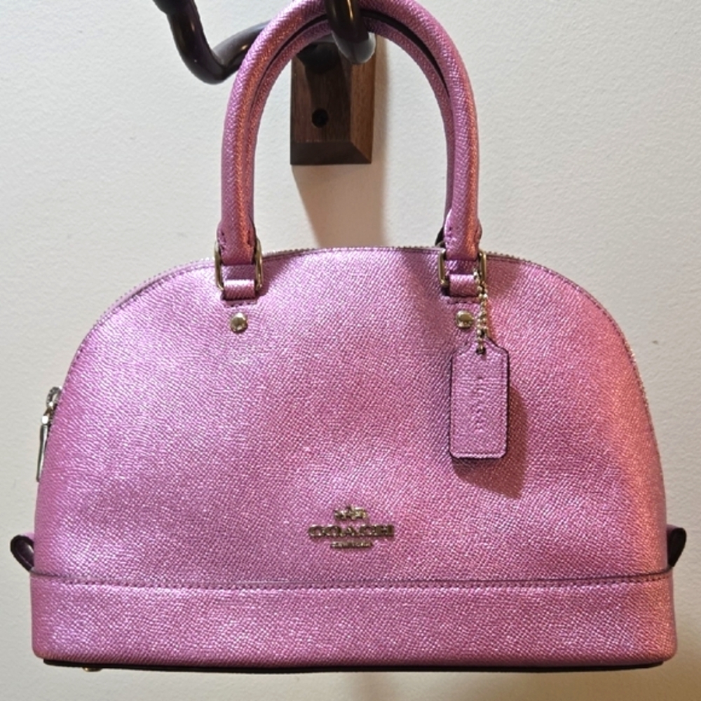 Coach - Mini Sierra Satchel Purple Sparkle Dome Bag